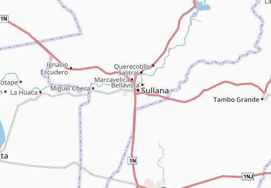 Kaart Plattegrond Sullana