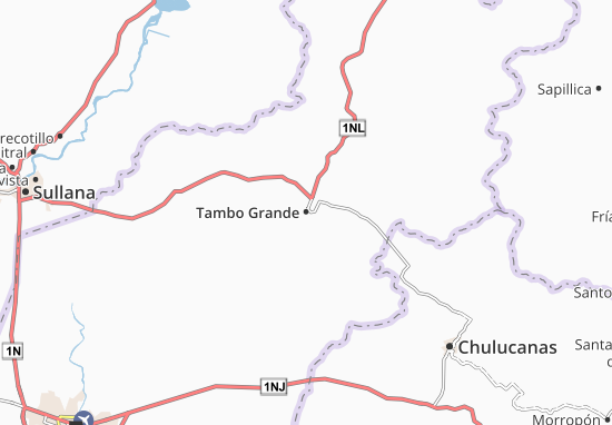 Kaart Plattegrond Tambo Grande