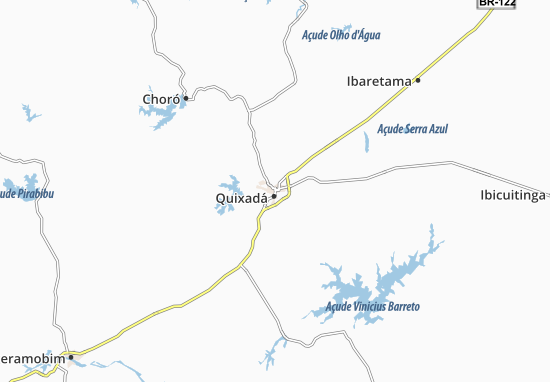 Karte Stadtplan Quixadá
