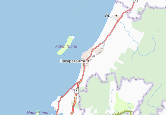 Carte-Plan Paraparaumu Beach