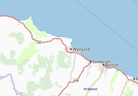 Mapa Wynyard