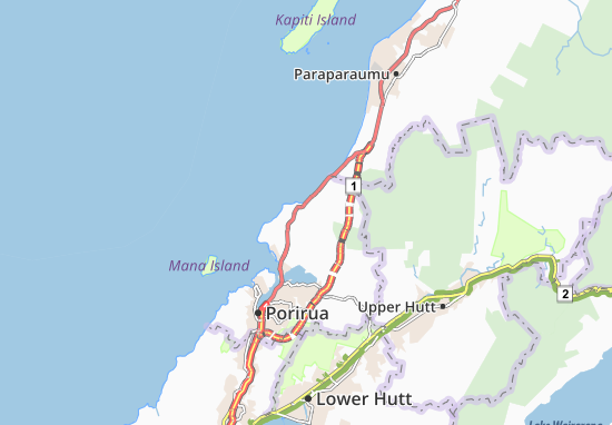 Kaart Plattegrond Pukerua Bay