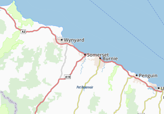 Kaart Plattegrond Somerset