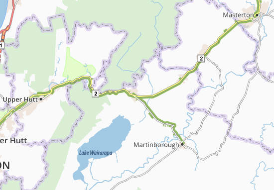 Karte Stadtplan Featherston