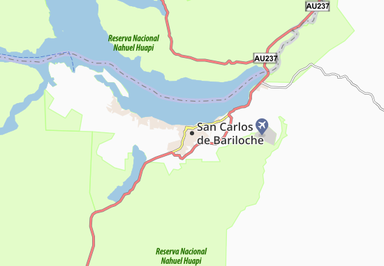Carte-Plan San Carlos de Bariloche