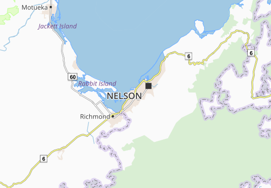 Karte Stadtplan Nelson