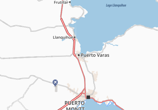 Karte Stadtplan Puerto Varas