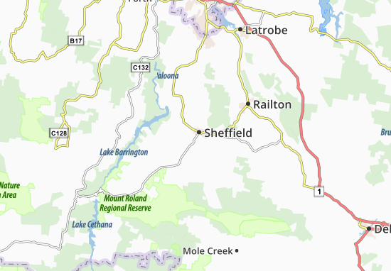 Kaart Plattegrond Sheffield