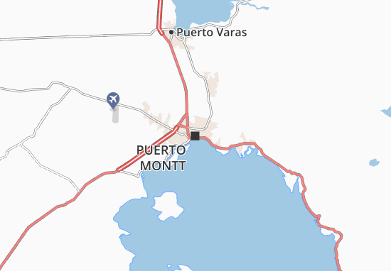 Karte Stadtplan Puerto Montt