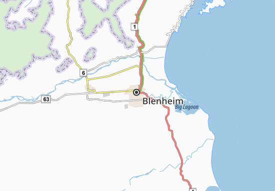 Karte Stadtplan Blenheim