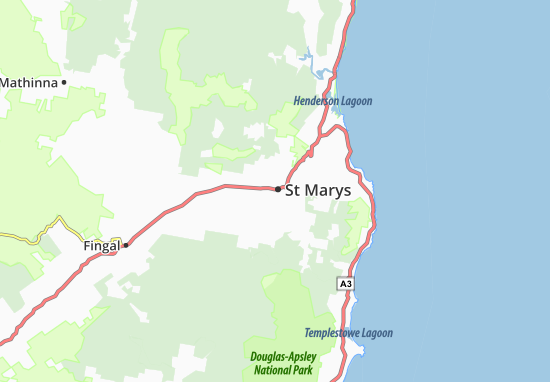 Kaart Plattegrond St Marys