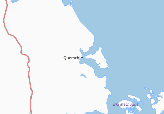 Karte Stadtplan Quemchi