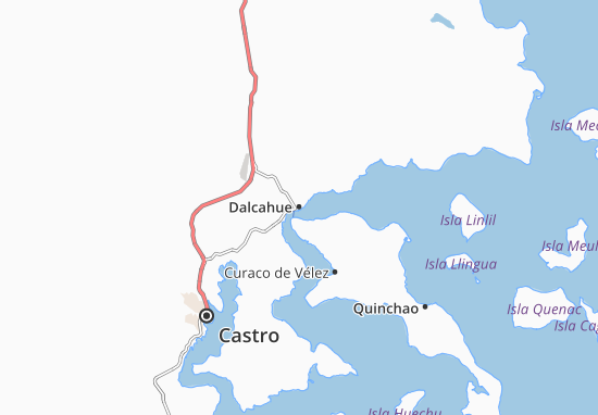 Karte Stadtplan Dalcahue