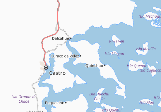 Karte Stadtplan Curaco de Vélez