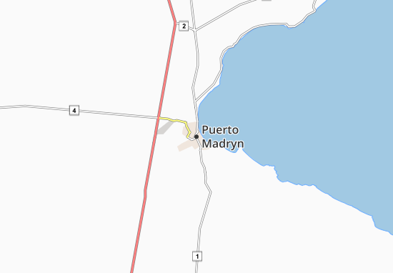 Kaart Plattegrond Puerto Madryn