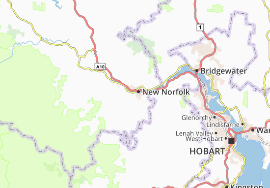 Mapa New Norfolk
