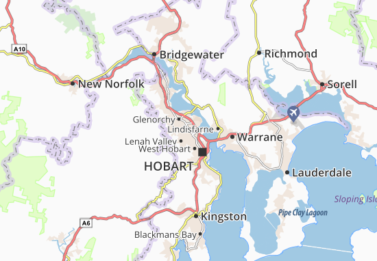 Hobart Map