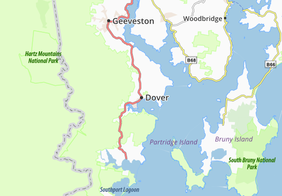 Karte Stadtplan Dover