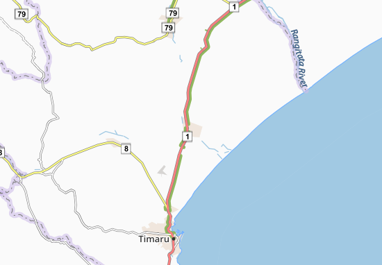 Karte Stadtplan Temuka