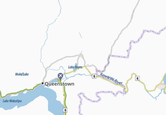 Karte Stadtplan Arrowtown