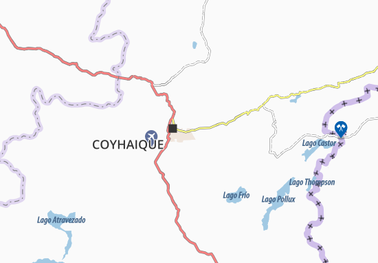 Kaart Plattegrond Coyhaique
