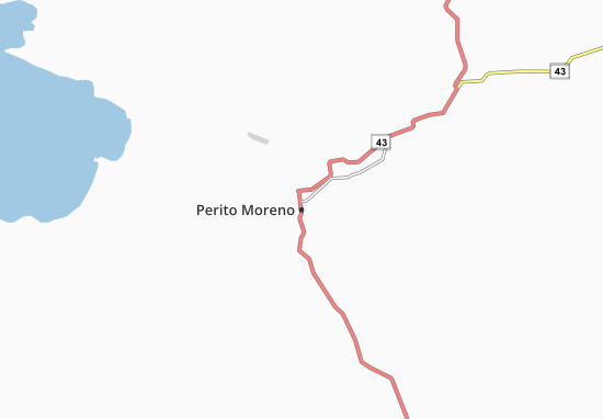 Karte Stadtplan Perito Moreno