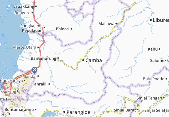 Kaart Plattegrond Camba