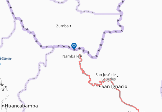 Mapa Namballe