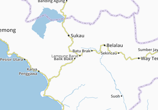 Kaart Plattegrond Balik Bukit