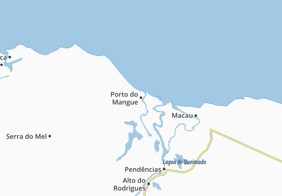 Kaart Plattegrond Porto do Mangue