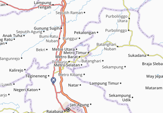 Kaart Plattegrond Metro-Kodya