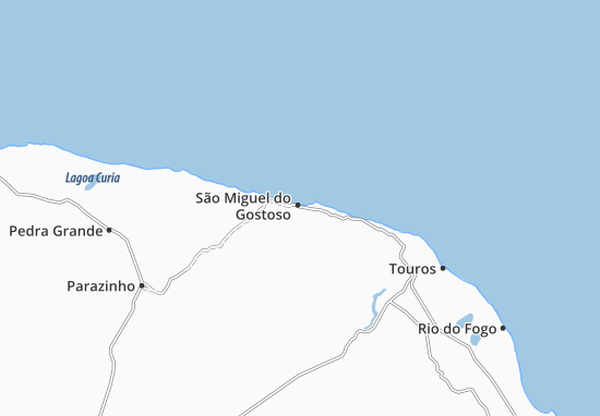 Kaart Plattegrond São Miguel do Gostoso