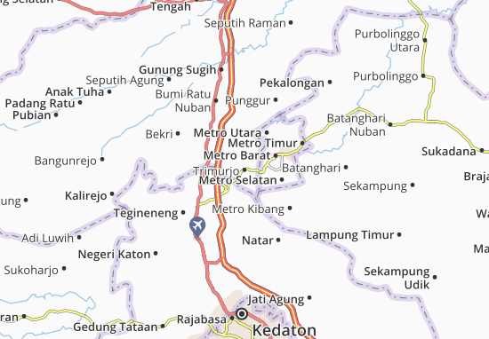 Trimurjo Map