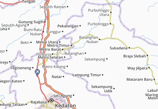 Karte Stadtplan Batanghari