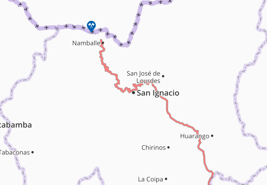 Kaart Plattegrond San Ignacio