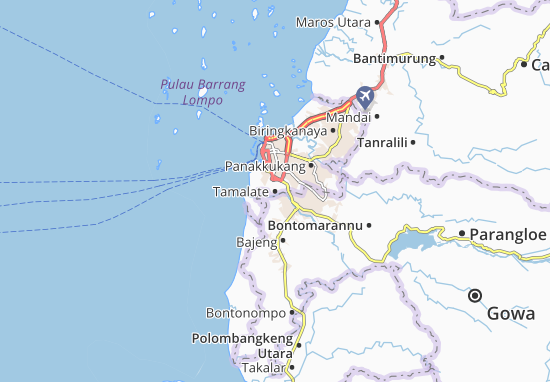 Mapa Tamalate