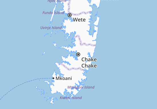 Karte Stadtplan Chake Chake