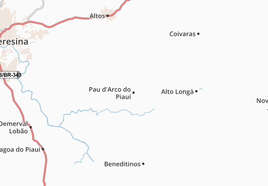 Pau d&#x27;Arco do Piauí Map