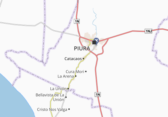 Kaart Plattegrond Catacaos