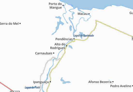 Kaart Plattegrond Alto do Rodrigues