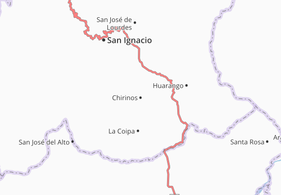 Karte Stadtplan Chirinos