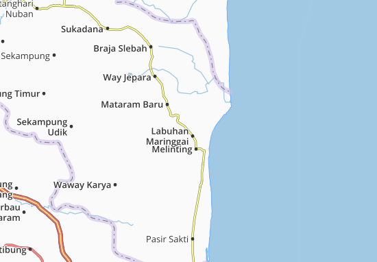 Karte Stadtplan Labuhan Maringgai