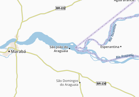 São João do Araguaia Map