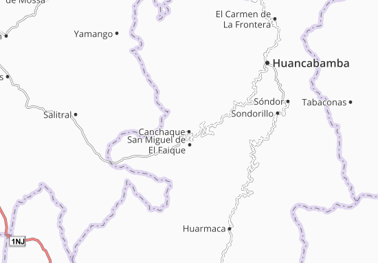 Karte Stadtplan Canchaque