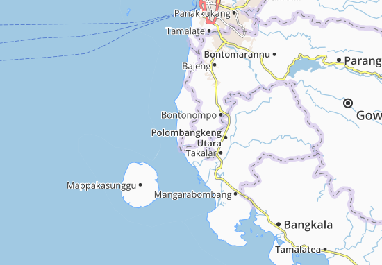 Kaart Plattegrond Galesong Selatan