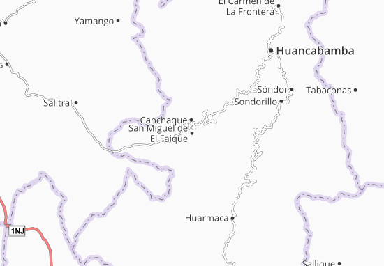 Kaart Plattegrond San Miguel de El Faique