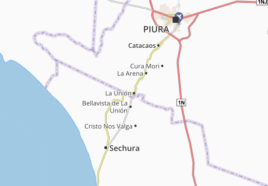 La Unión Map