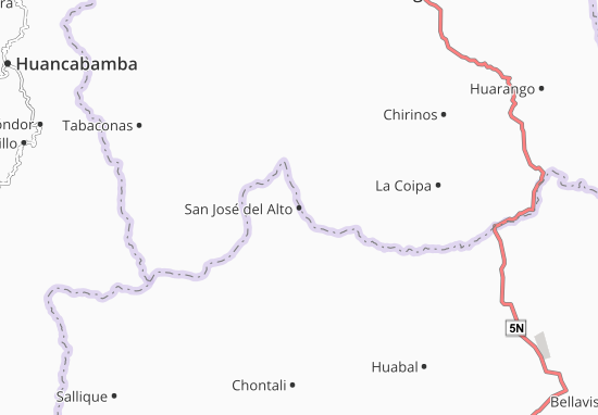 Kaart Plattegrond San José del Alto