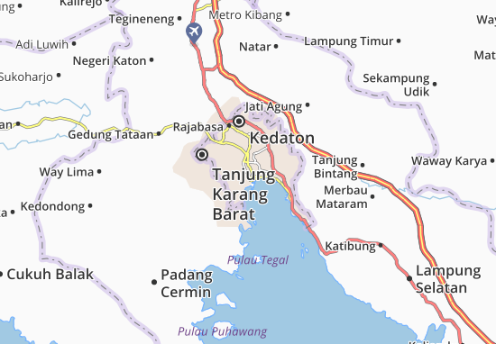 Teluk Betung Utara Map