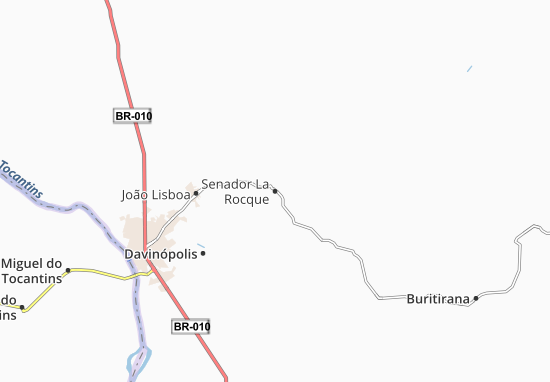 Karte Stadtplan Senador La Rocque